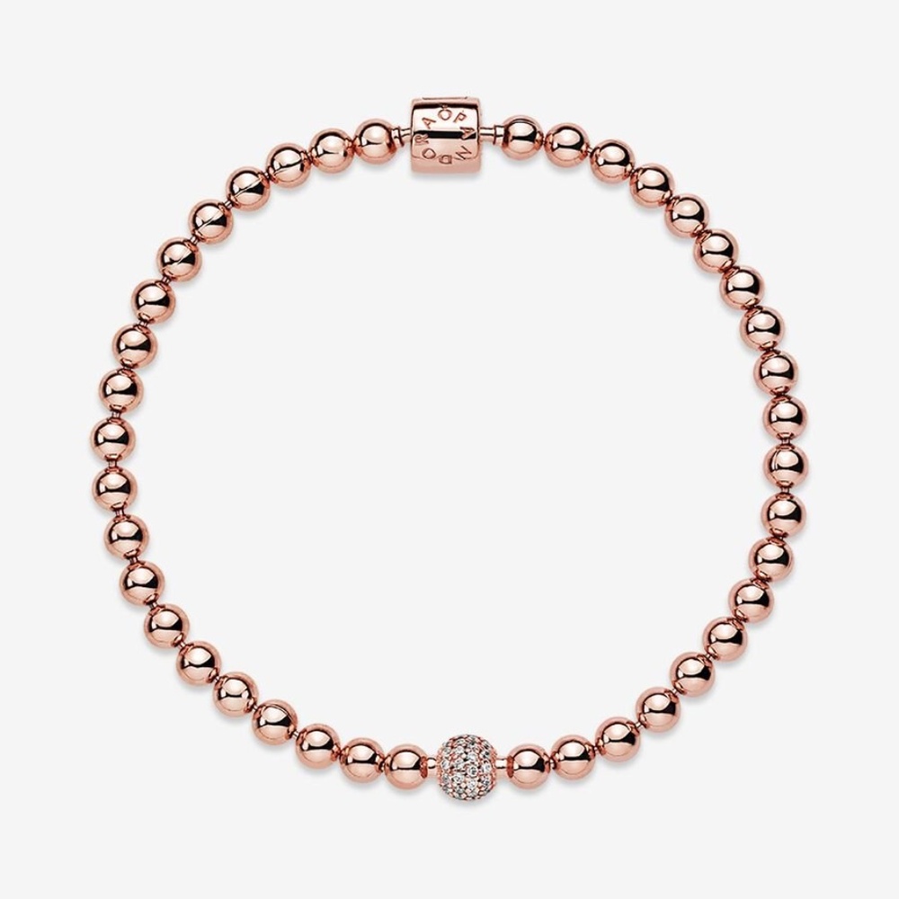 Pandora Bead & Pave Bracelet